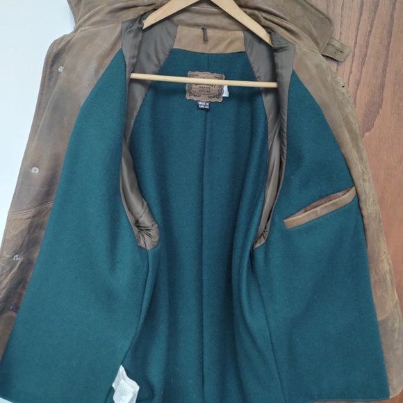 East West Rugged - Leather Rancher Coat - Size: L Men - Picture 6 of 10